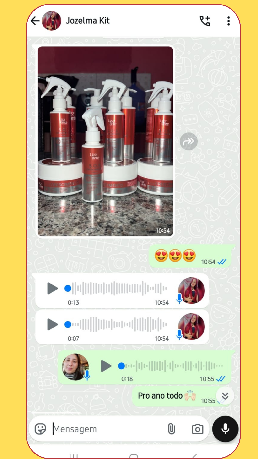 Feedback da cliente